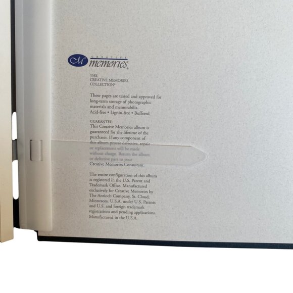 Original 12×12 Black Scrapbook Premiere Creative Memories Album w/ White Pages - Picture 3 of 9